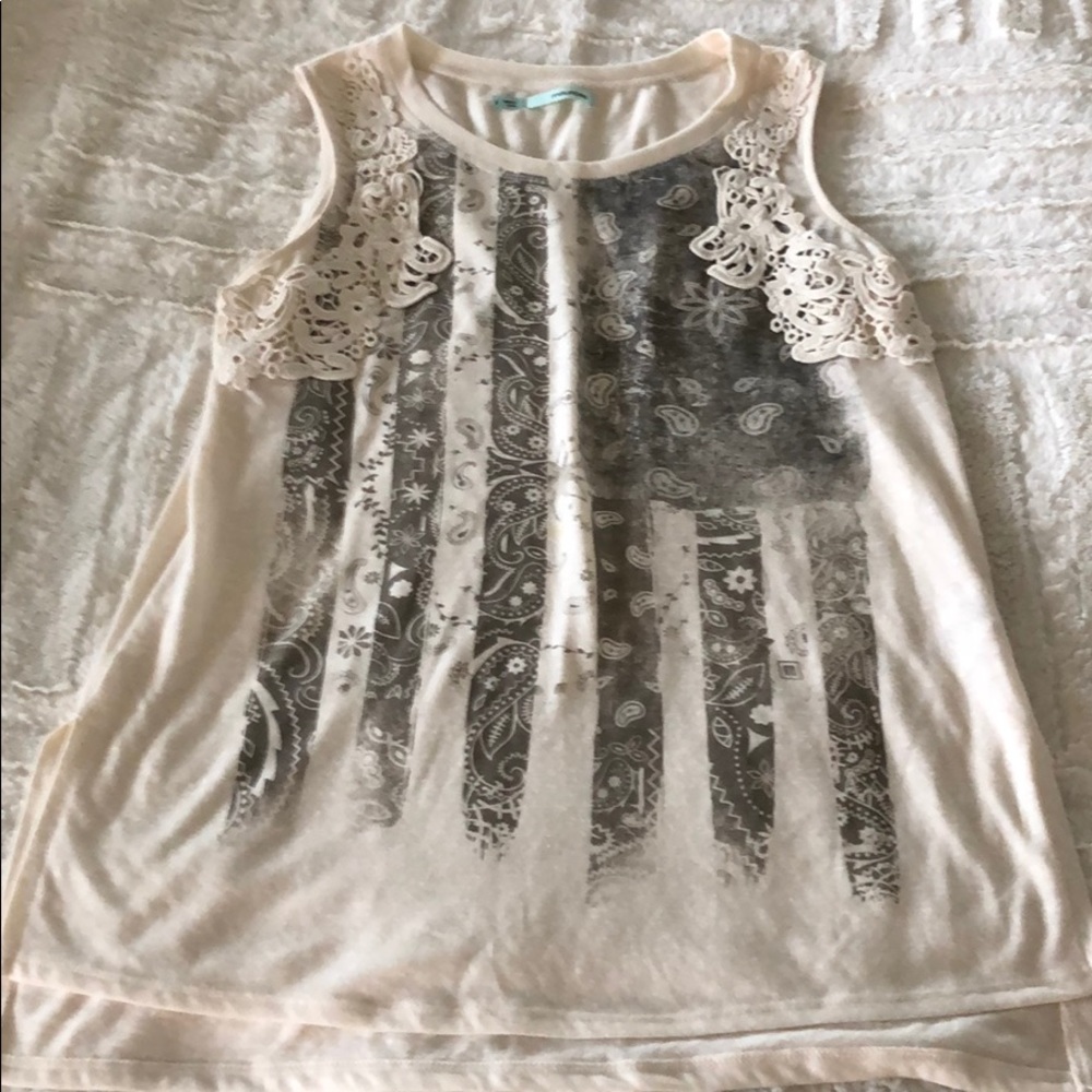 American flag tank top